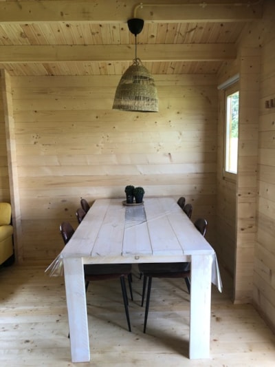 wooden cottage