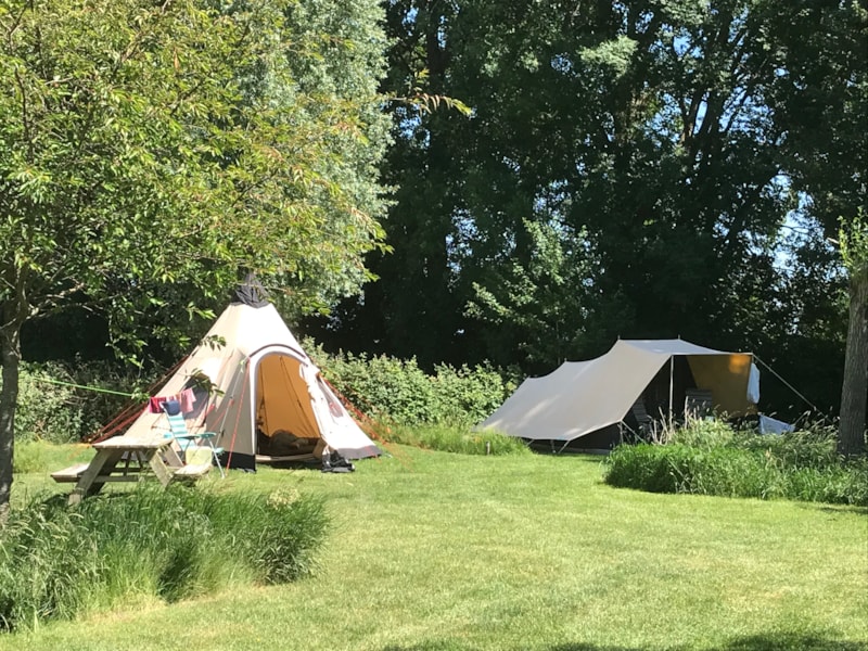 Standplaats voor tent