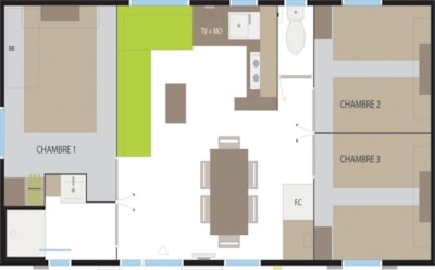 Mobile-Home IPARLA 3 bedrooms — 2