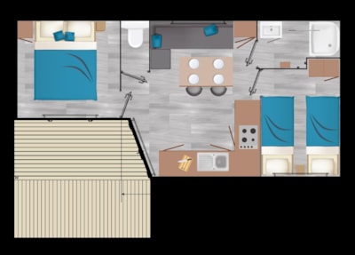 Mobile-home JAIZKIBEL 2 bedrooms Terrace — 8