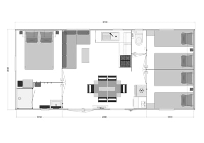 Mobile-home AITXURI 3 bedrooms NEUF 2022 - Air co — 5
