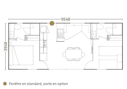 Mobil-Home Otello De 2 Dormitorios, Categoría Prestige, Con Aire Acondicionado Y Amplia Terraza Cubierta