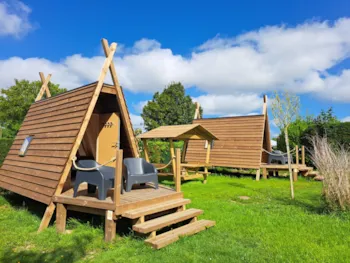 Mietunterkunft - Cabadienne. - Camping Les Pommiers
