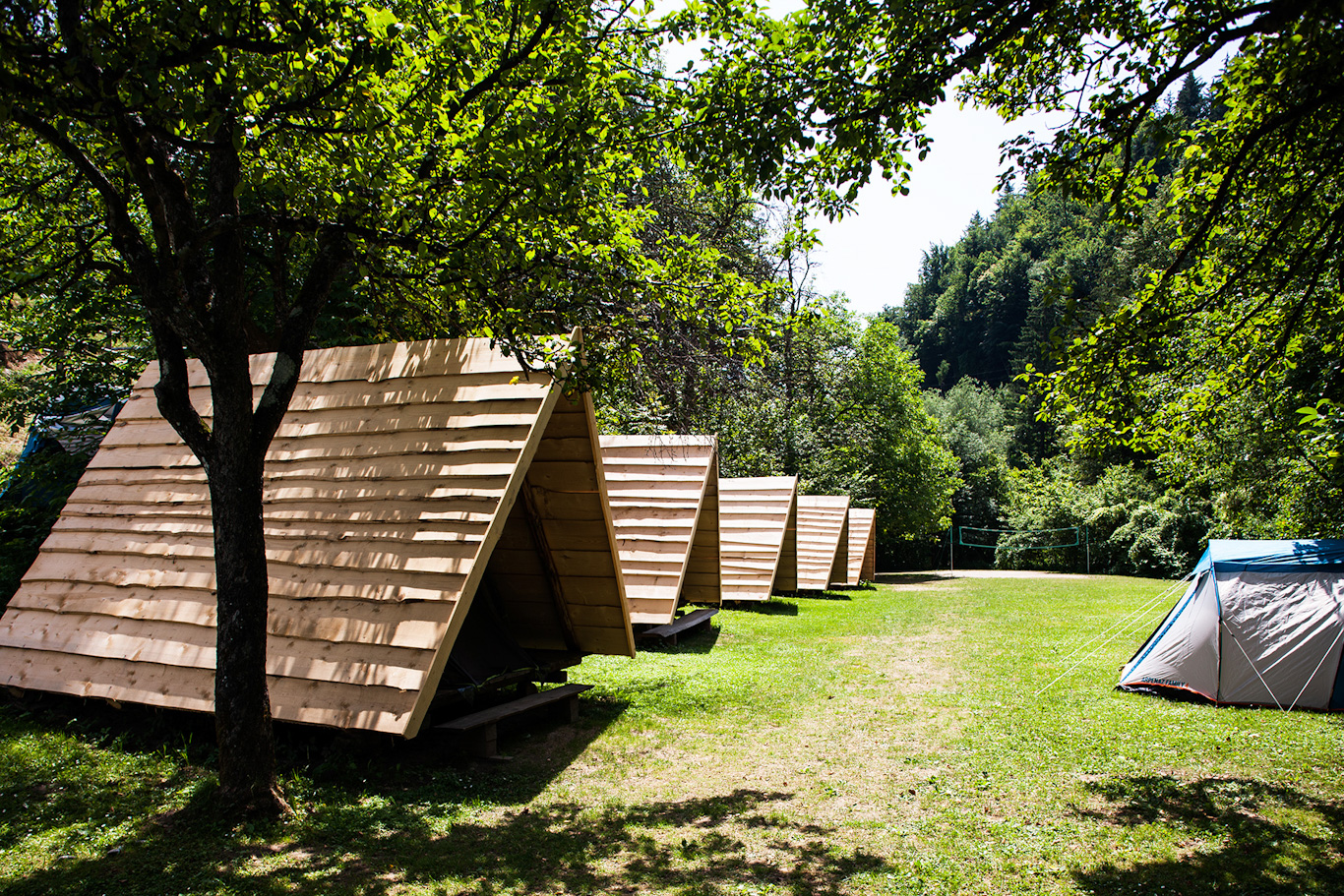 Accommodation - Wooden Tent 'Kočura Hut' ( Without Private Toilet Blocks) - Camping Naturplac Na Skali