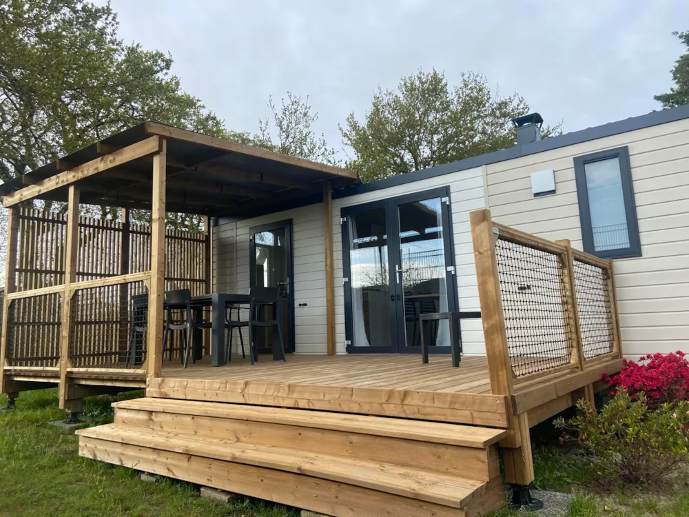 Location - Collection Escapade - Mobil-Home 3 Chambres Avec Terrasse Couverte. - Camping Domaine du Mès