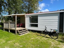 Accommodation - Detente Collection - 2 Bedroom Mobile Homes With Integrated Terrace - Camping Domaine du Mès