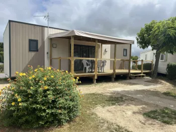 Mietunterkunft - Luxus-Kollektion - Zeitgemäßes Mobilheim Mit Xxl-Terrasse - Camping Domaine du Mès