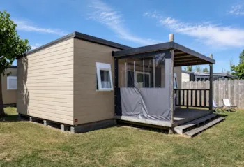 Mietunterkunft - Hütte 3 Zimmer - Überdachte Terrasse - Camping Le Clos Du Bourg