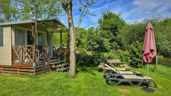 Mietunterkunft - Evolution Mobile Home - 2 Bedrooms, By The River And A/C - Camping de l'Aix
