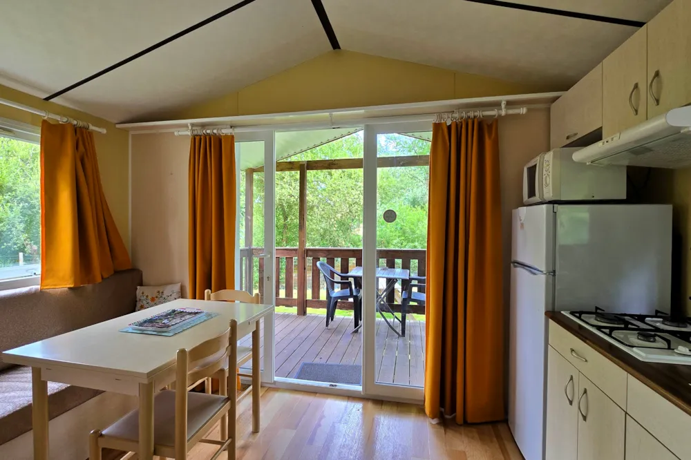 Location - Mobil Home Premium - 2 Chambres, Au Bord De La Rivière - Camping de l'Aix