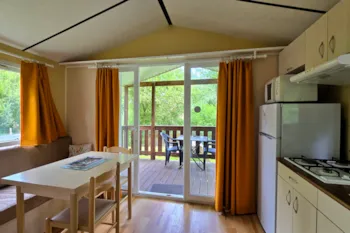 Mietunterkunft - Premium Mobile Home - 2 Bedrooms, By The River - Camping de l'Aix