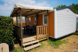 Huuraccommodatie(s) - Stacaravan Confort 29M²(3 Slaapkamers) + Airconditioning + Overdekt Terras + Tv - Flower Camping Altea