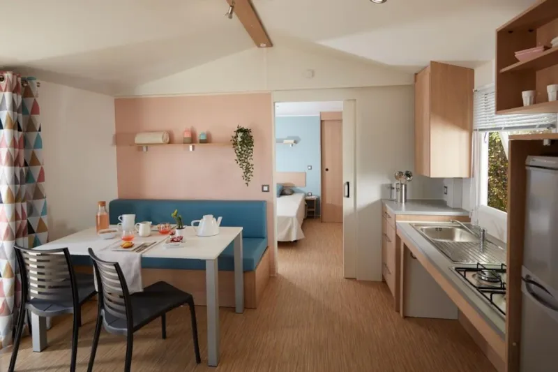 Mobil Home Pmr Confort 35M² (2 Chambres) + Climatisation + Terrasse Couverte + Tv
