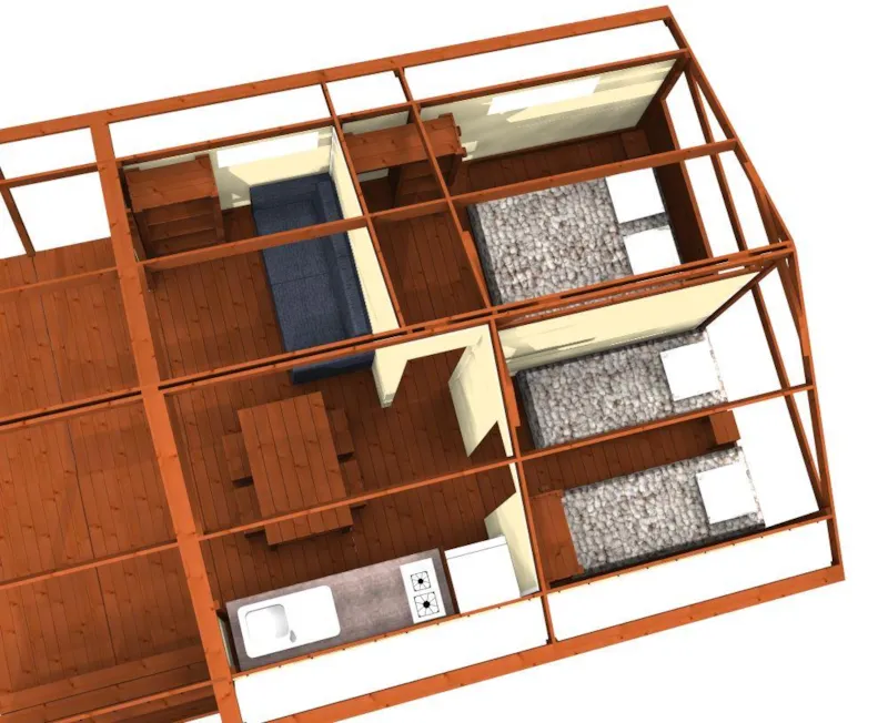 Freeflower Confort 29M2 Dont 8M² De Terrasse (2 Chambres - Sans Sanitaires Privés) + Tv