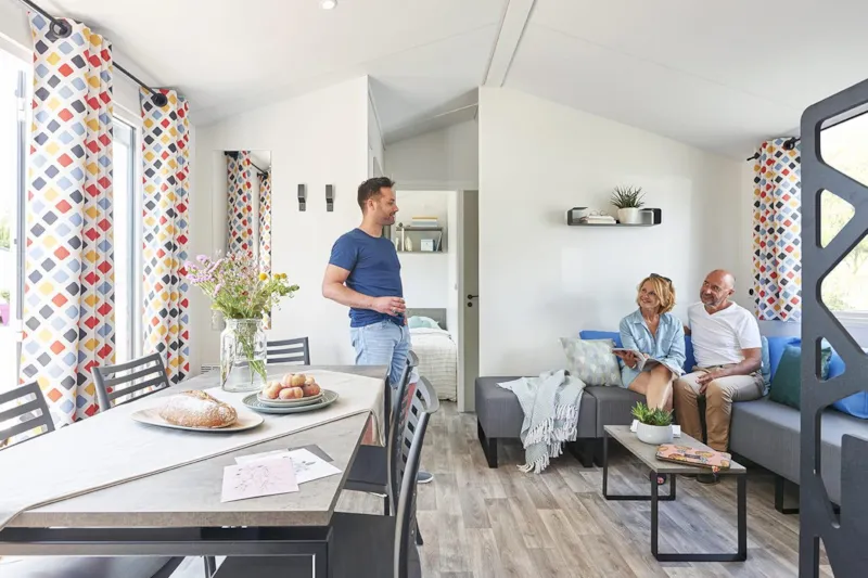 Mobil-Home Premium 40M² - (4Ch) - 2 Sdb- 2 Wc + Clim+ Lv + Terrasse Couverte + Linge De Maison