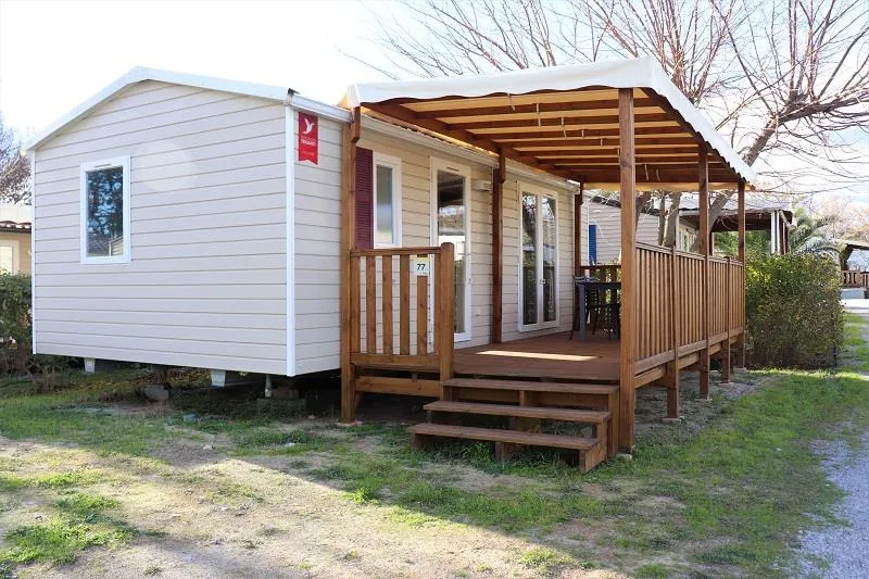 Mobile Home Confort 29 M2 (2 Chambres) + Clim + Terrasse Couverte + Tv