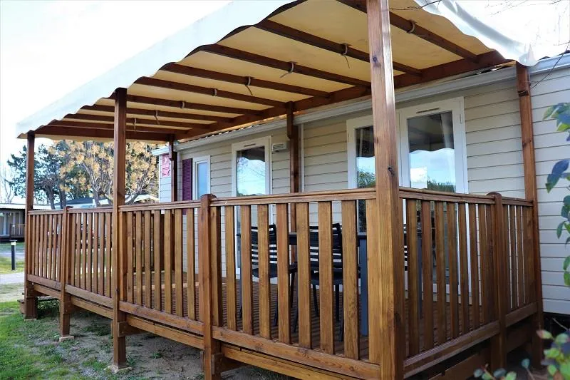 Mobile Home Confort 29 M2 (2 Chambres) + Clim + Terrasse Couverte + Tv