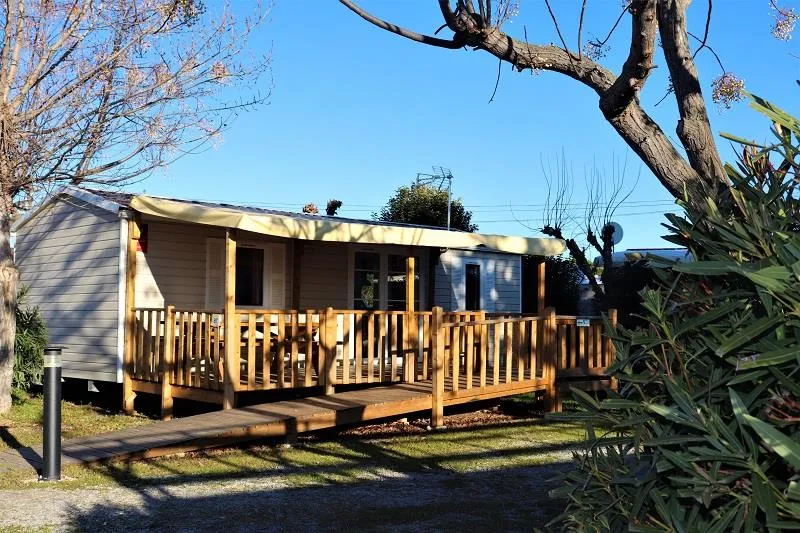 Mobil Home Pmr Confort 35M² (2 Chambres) + Climatisation + Terrasse Couverte + Tv