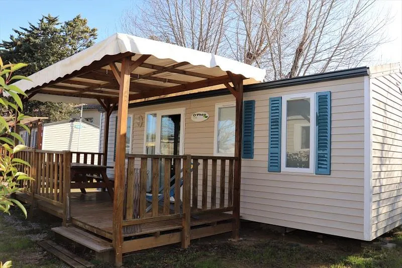Mobil Home Standard 24-27M²  (2 Ch) + Terrasse Couverte + Clim + Tv