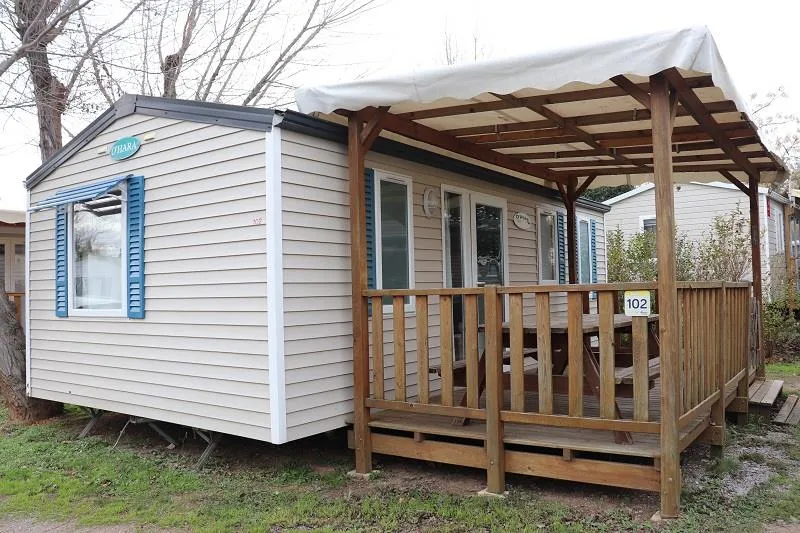 Mobil Home Standard 24-27M²  (2 Ch) + Terrasse Couverte + Clim + Tv