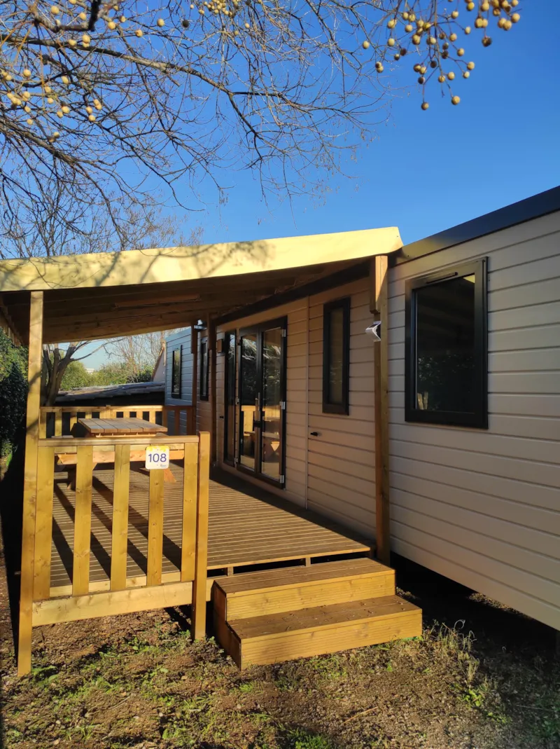 Mobil-Home Premium 40M² - (4Ch) - 2 Sdb- 2 Wc + Clim+ Lv + Terrasse Couverte + Linge De Maison