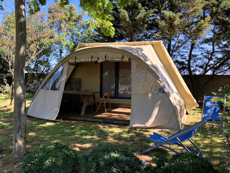 Coco-Sweet 16M² (2 Chambres) - Sans Sanitaires Terrasse Avec Auvent + Tv