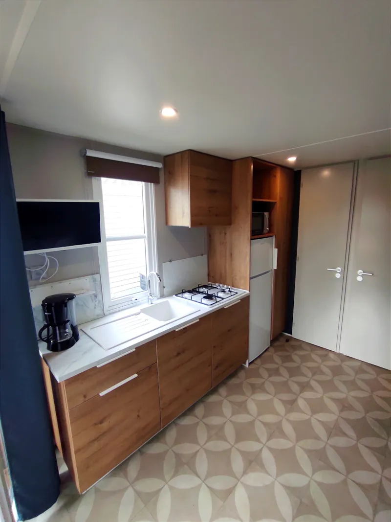 Mobil-Home Premium 30M² (2Ch) + Terrasse Couverte + Clim + Tv + Lv + Linge De Maison
