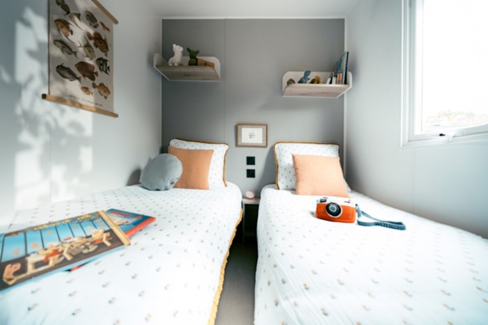 Mobil-Home Loggia Confort 22M2 (2 Chambres) Terrasse Intégrée + Climatisation + Tv