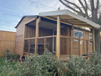 Mietunterkunft - Mobilheim Confort 30M² - (2 Schlafzimmer)- Davon 8M2 Integrierte Terrasse + Klimaanlage + Tv - Flower Camping Altea