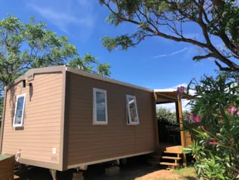 Mietunterkunft - Mobilheim Loggia Confort 22M2 (2 Schlafzimmer) Terrasse Mit Klimaanlage + Tv - Flower Camping Altea