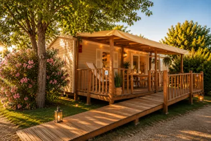 Mobil Home Pmr Confort 35M² + Aire Acondicionado (2 Habotaciones) Adaptado Para Personas Con Movilidad Reducida + Terraza Cubierta