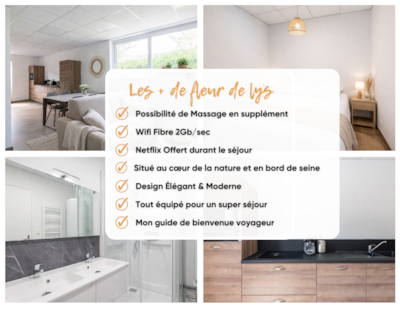 Normandy apartment 55 m² - 6 pers - Fleur de Lys, quiet & cosy — 3