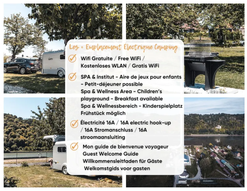 Emplacement Électrique Wifi Gratuit | Accès Facile | Parcelle Généreuse | Électricité 16A