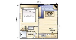 Location - Mobil-Home Plus Emplacement 83 - image n°7 - Camping Bellevue