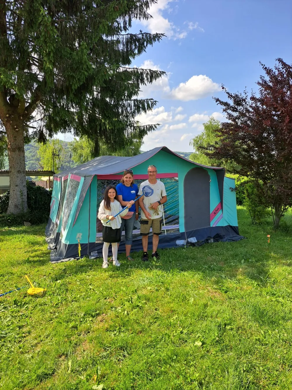 Location - Caravane Pliante Année 70 - Camping Bellevue