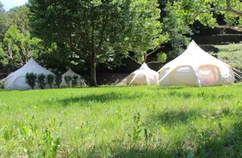 Stellplatz - Stellplatz (Zelt, Wohnwagen, Wohnmobil / 1 Auto + Strom) - Camping Le Moulin du Luech