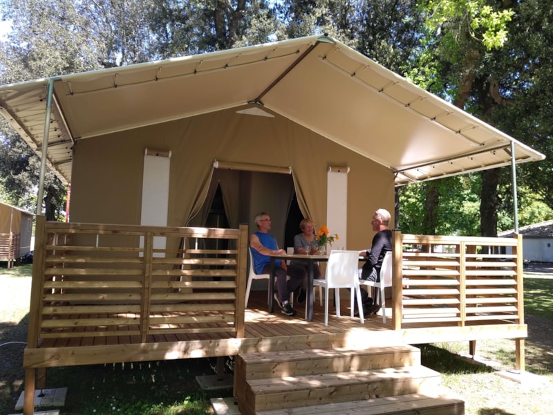 Zelt Lodge - 33 m² - 2 Schlafzimmer - ohne Sanitäranlagen