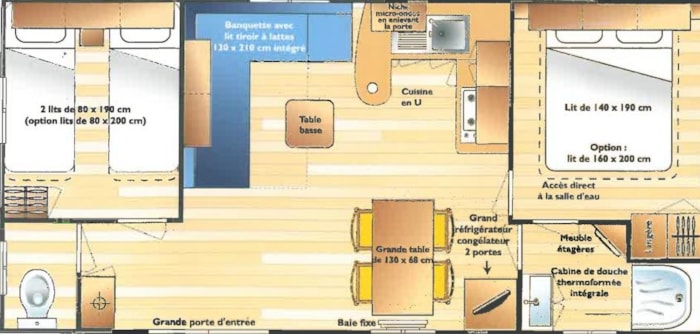 Cottage Titania 2 Chambres (Gamme Standard)