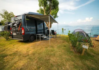 Stellplatz - Seeblick Stellplatz 80M² - Sivinos Camping Boutique