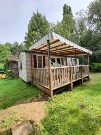 Mietunterkunft - Mobilheim Papillon - 3 Schlafzimmer - Camping du Nizour