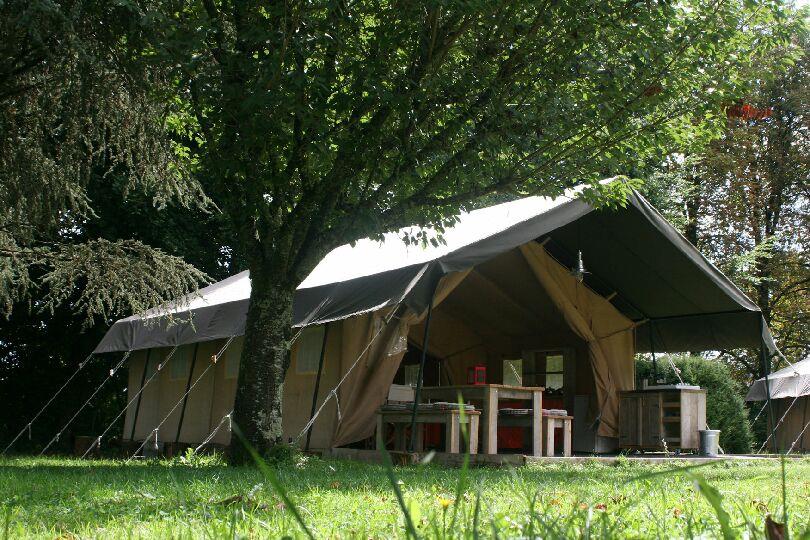 Location - Tente Safari 2 Cabines - Camping Les Chênes Verts