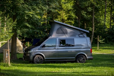 Standard pitch for a van / roof top tent / small camper  (max length 6m) with mountain view