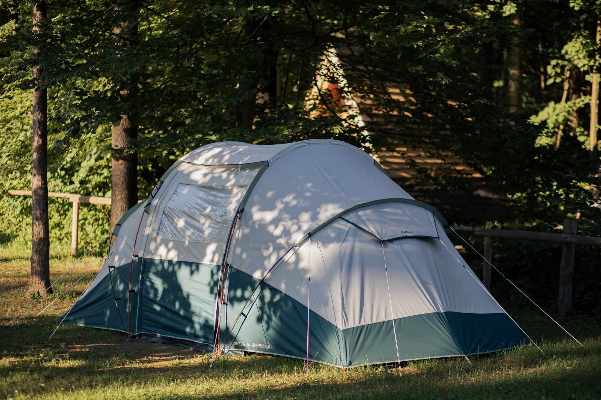 Accommodation - Family Rental Tent With Bedding And Mattress - Forest Camping Mozirje