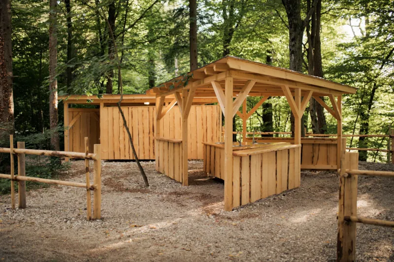 Moyen Emplacement Pour Camping-Car Dans Une Petite Forêt (Longueur Maximale 6M)