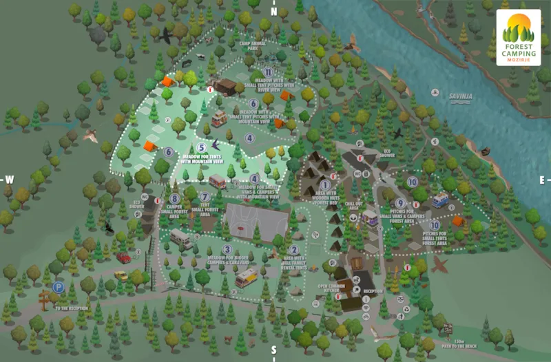 Standard Emplacement Pour Tente Avec Vue Montagne