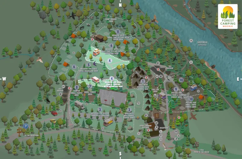 Standard Emplacement Pour Van/ Petit Camping-Car/ Tente De Toit (Longueur Max. 6M) Avec Vue Montagne