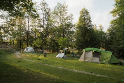Medium pitch for a tent - River side