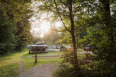 Standard pitch for bigger campers / caravans / roof top tent / van