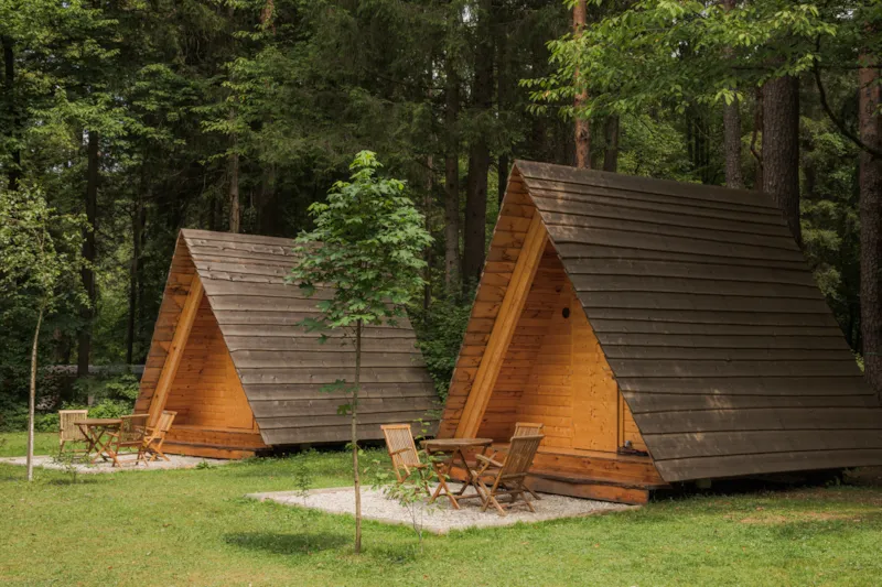 Cabane En Bois Lit Forestier