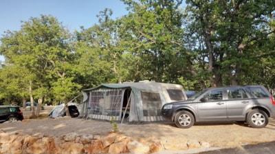 Pitch for tent, camper or caravan